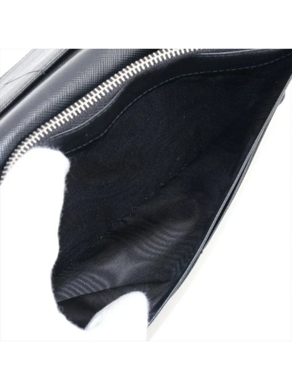 Prada Saffiano Leather Wallet Bifold Black